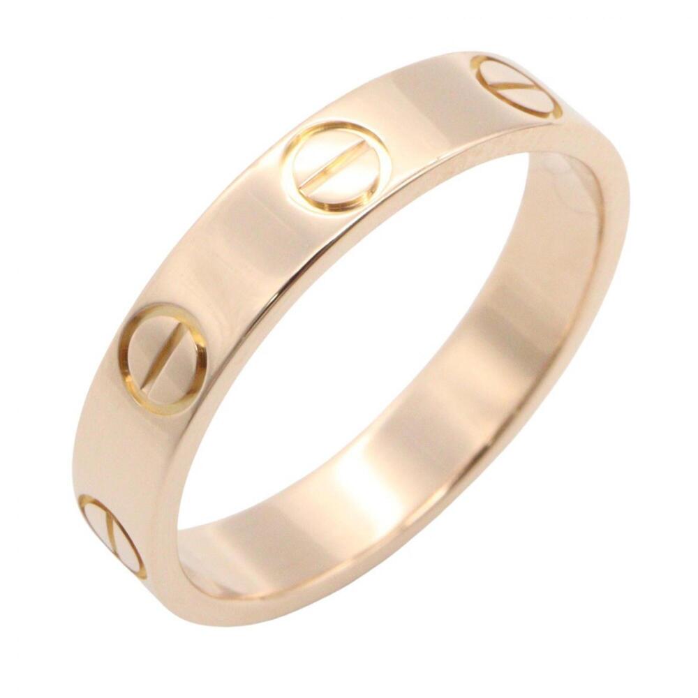 Cartier Mini Love Ring, 18K Pink Gold (PG), Men's/Women's, Tone, B4085200